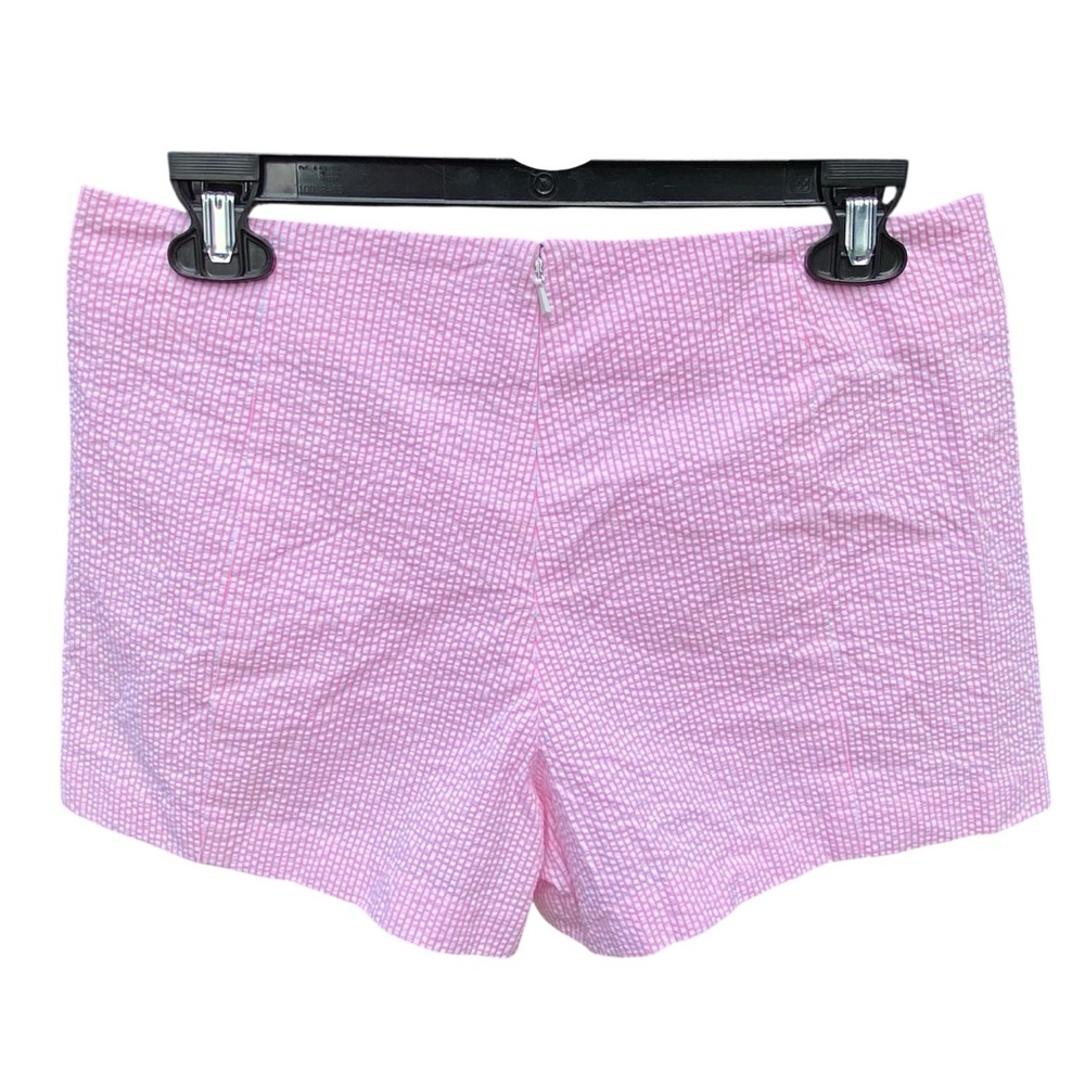 Lilly Pulitzer Izzy Skort Womens Size 4 Pink White Stripes Seersucker - Picture 2 of 8
